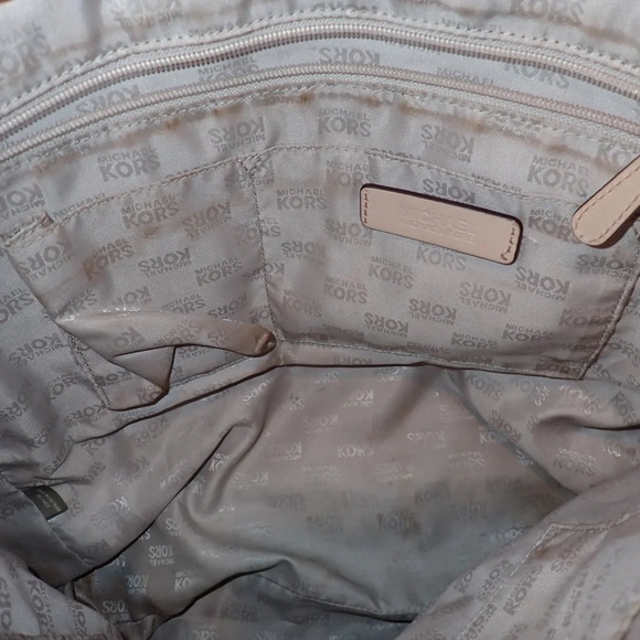 Michael Kors Metallic Mirror Rose Gold Tote Shoulder Bag - Picture 7 of 15